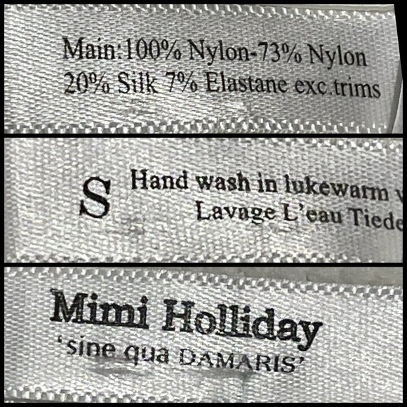 ▪️NWOT▪️MIMI HOLLIDAY▪️Lotus Blossom Floral Lace Silk Satin Trim Teddy Bodysuit - Picture 8 of 8